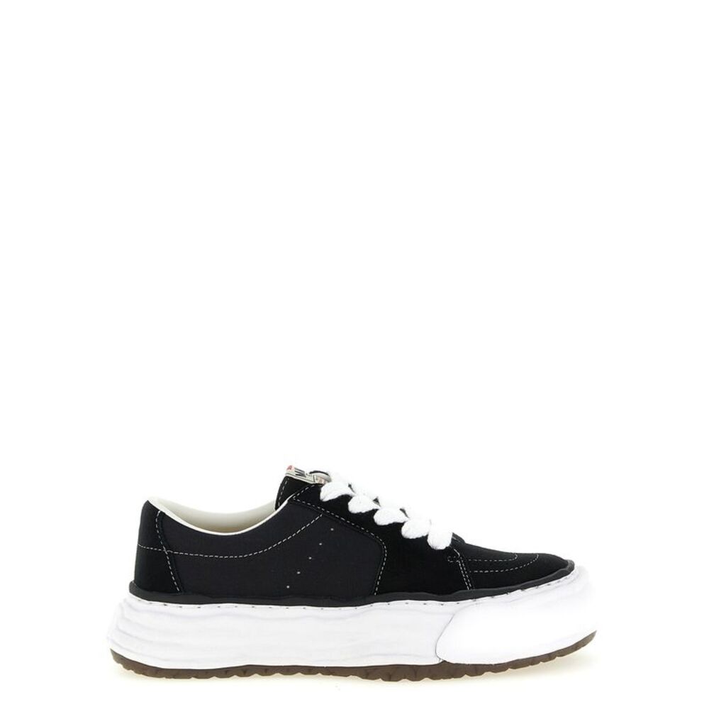 Maison Mihara Yasuhiro Black Cowhide Platform Men's Sneakers
